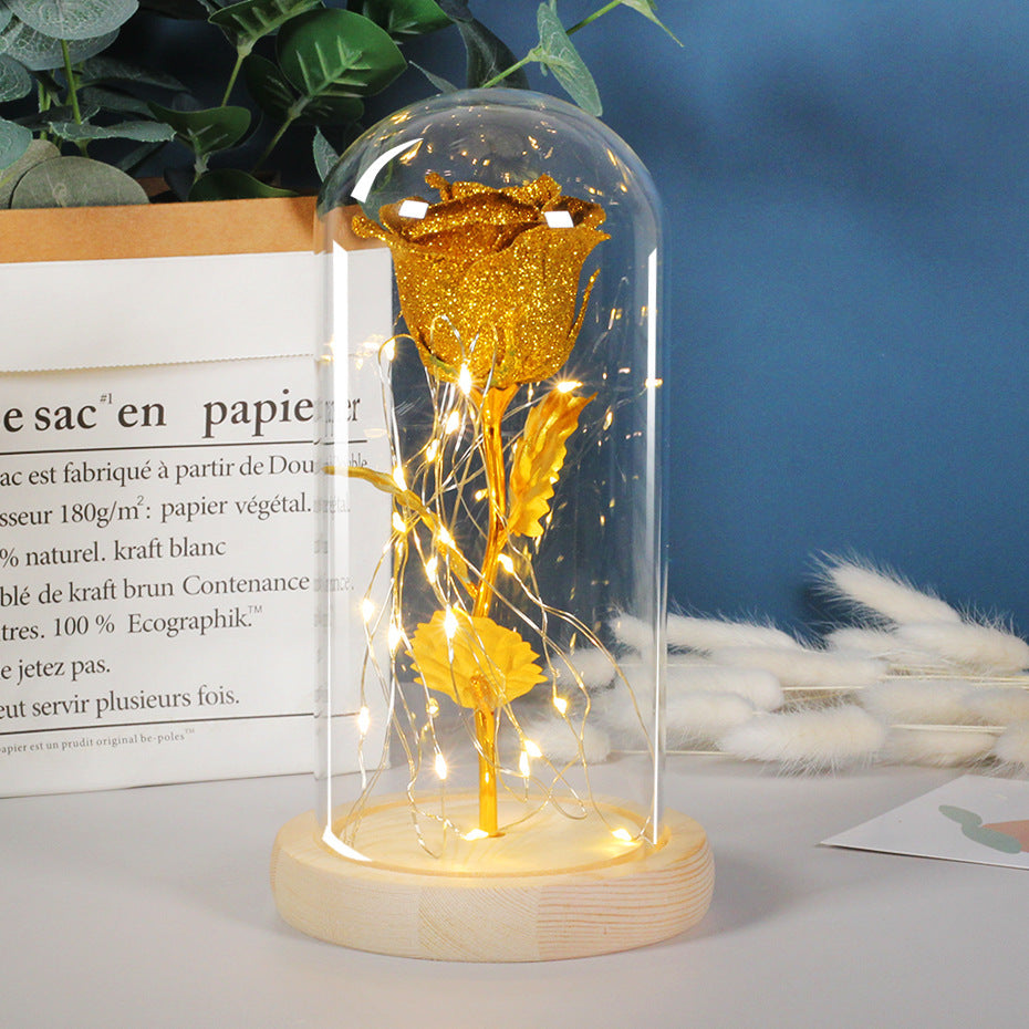 Valentines Day Eternal Rose Flowers LED Light