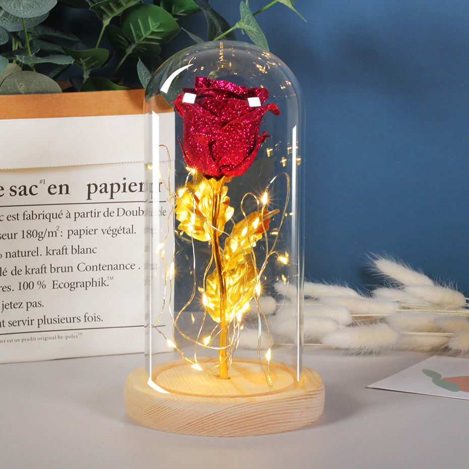 Valentines Day Eternal Rose Flowers LED Light