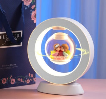 Magnetic Levitation Heart LED Night Light