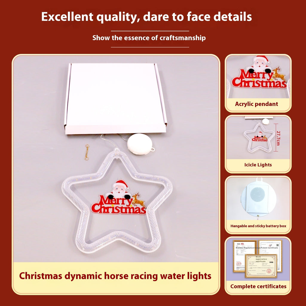 LED Christmas Star Light Decoration for Window/Door.