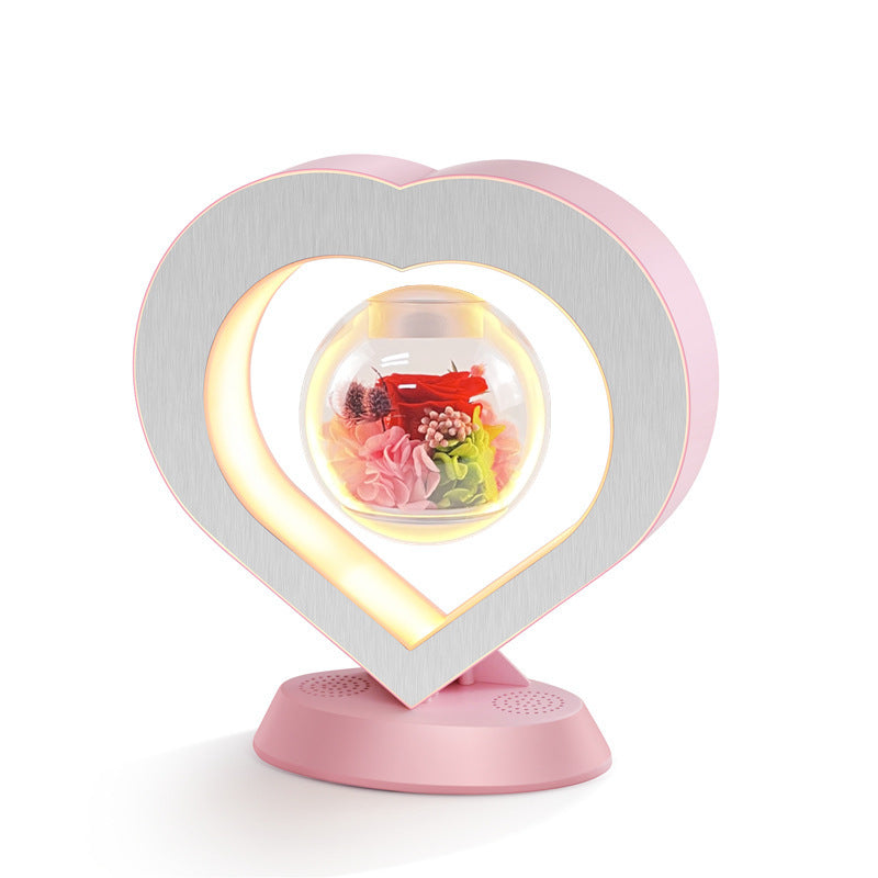 Magnetic Levitation Heart LED Night Light