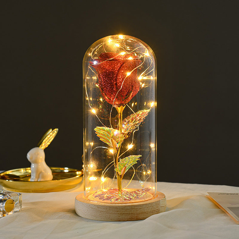 Valentines Day Eternal Rose Flowers LED Light