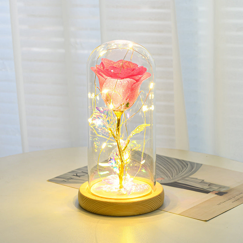 Valentines Day Eternal Rose Flowers LED Light