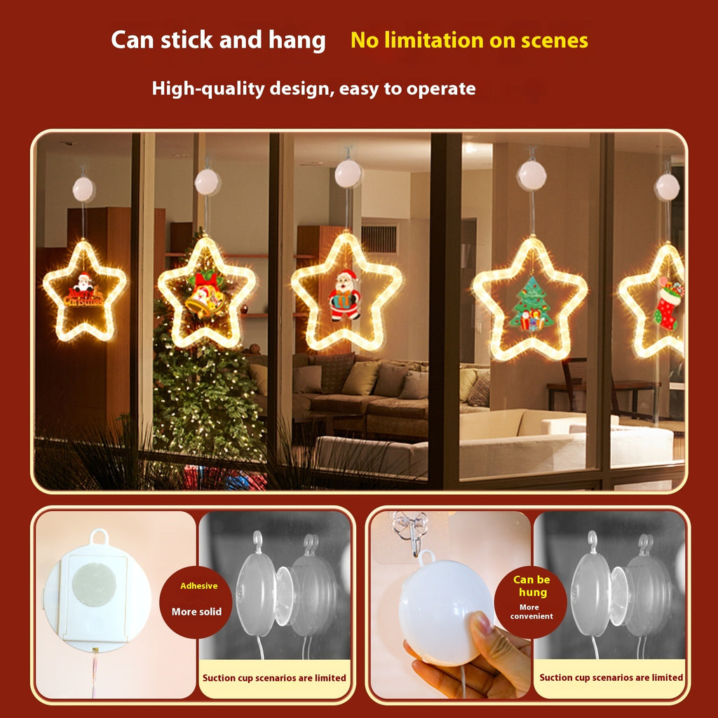 LED Christmas Star Light Decoration for Window/Door.