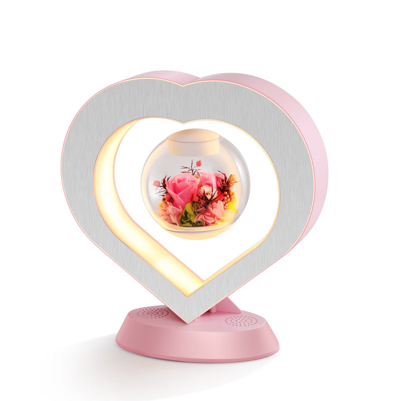 Magnetic Levitation Heart LED Night Light