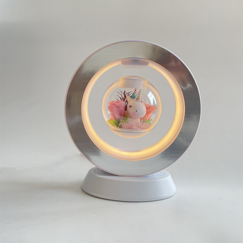 Magnetic Levitation Heart LED Night Light