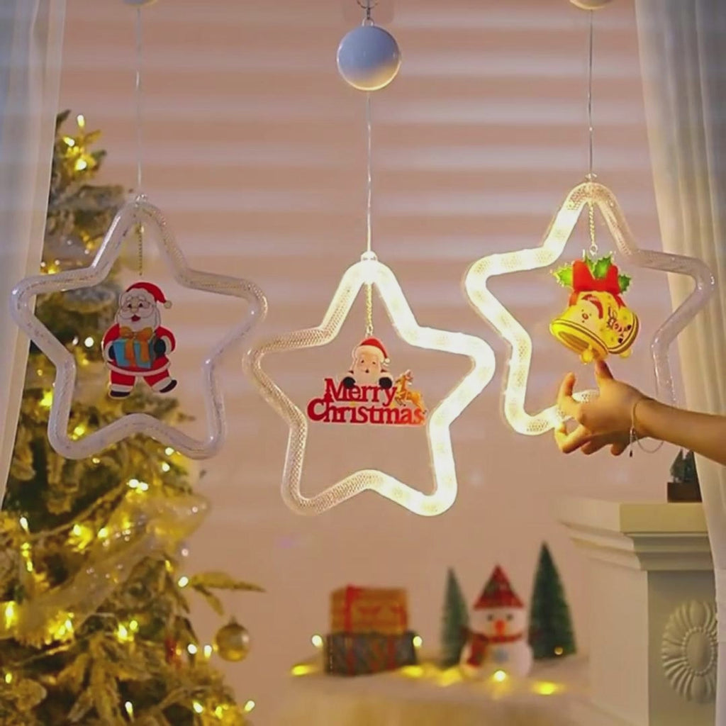 LED Christmas Star Light Decoration for Window/Door.